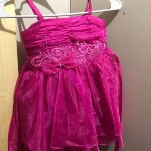 Pink dress with missing beads as shown left chest